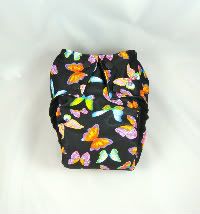 One Size Butterflies Pocket Diaper