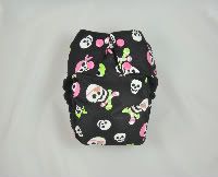 One Size Baby Girl Pirate Pocket Diaper