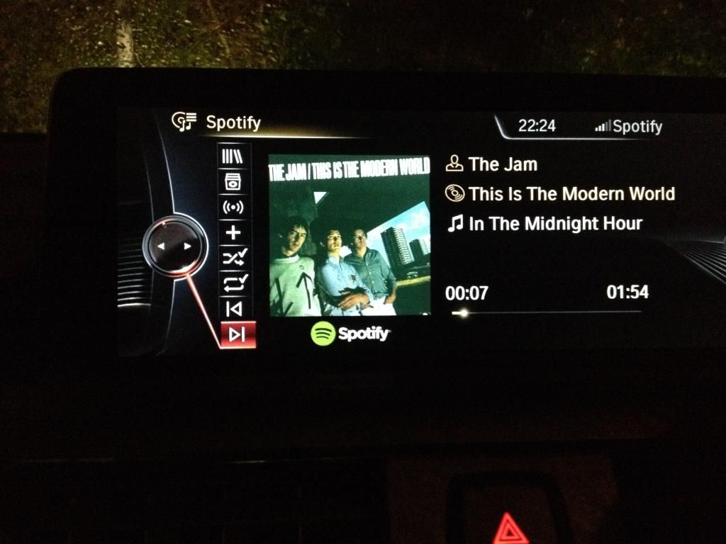 Spotify fully functioning via idrive Baby BMW Forum