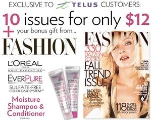 fashion mag telus offer