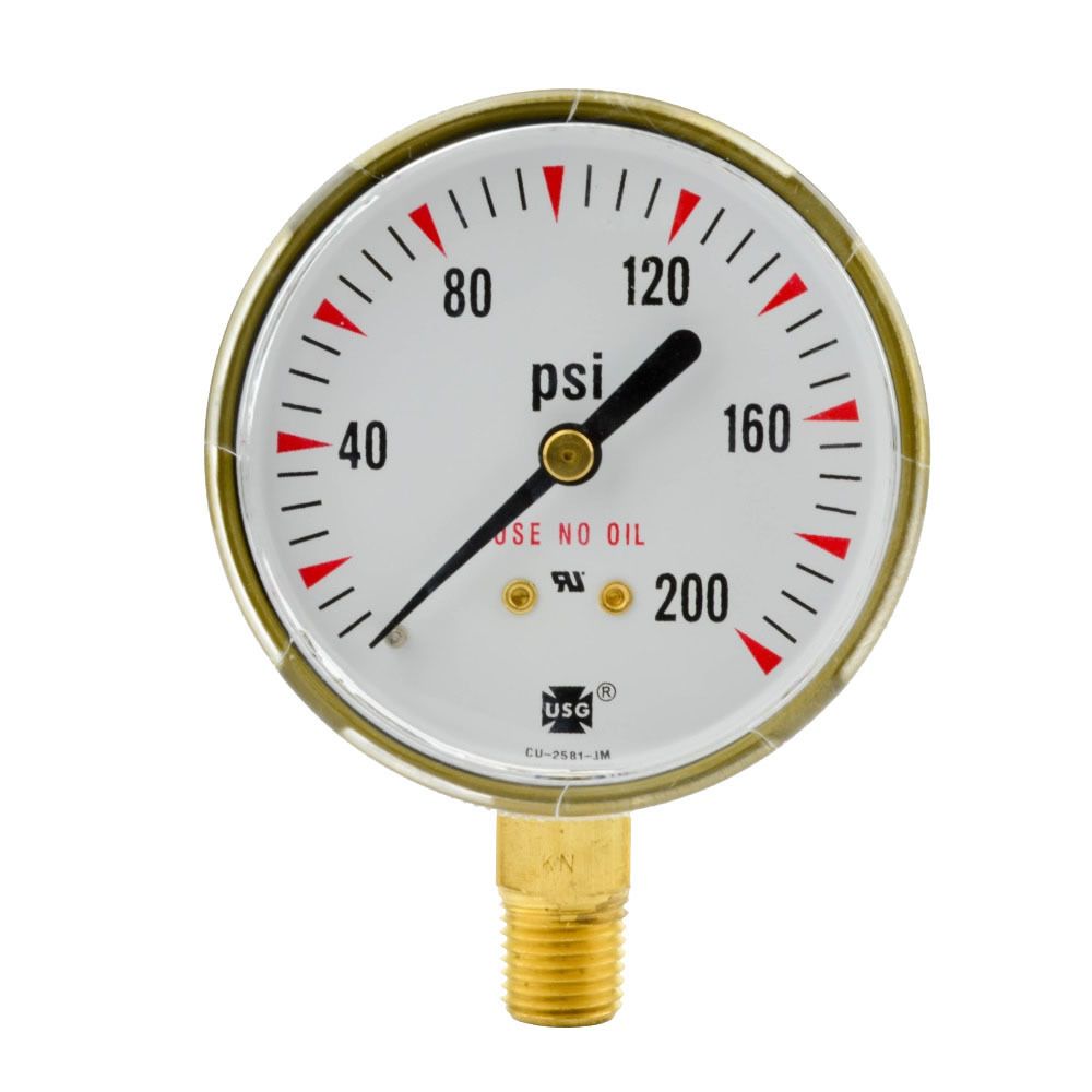 2/" x 4000 PSI Welding Regulator Repair Replacement Gauge For Oxygen