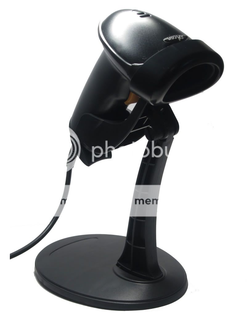 USB AUTOMATIC LASER BARCODE SCANNER READER STAND BLACK  