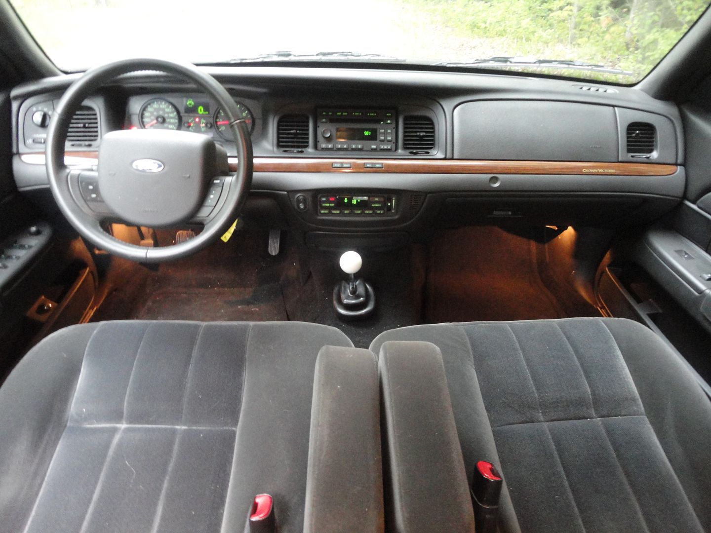 in my car and jeremy's car the hurst is just like it belong there laugh