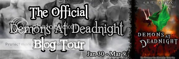 Demons at Deadnight Blog Tour Banner with Hex Boys