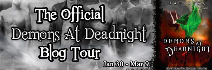 Demons at Deadnight Blog Tour Banner with Hex Boys